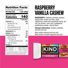 KIND close-up of dark chocolate nuts bar showing chocolate pieces and crunch benefit