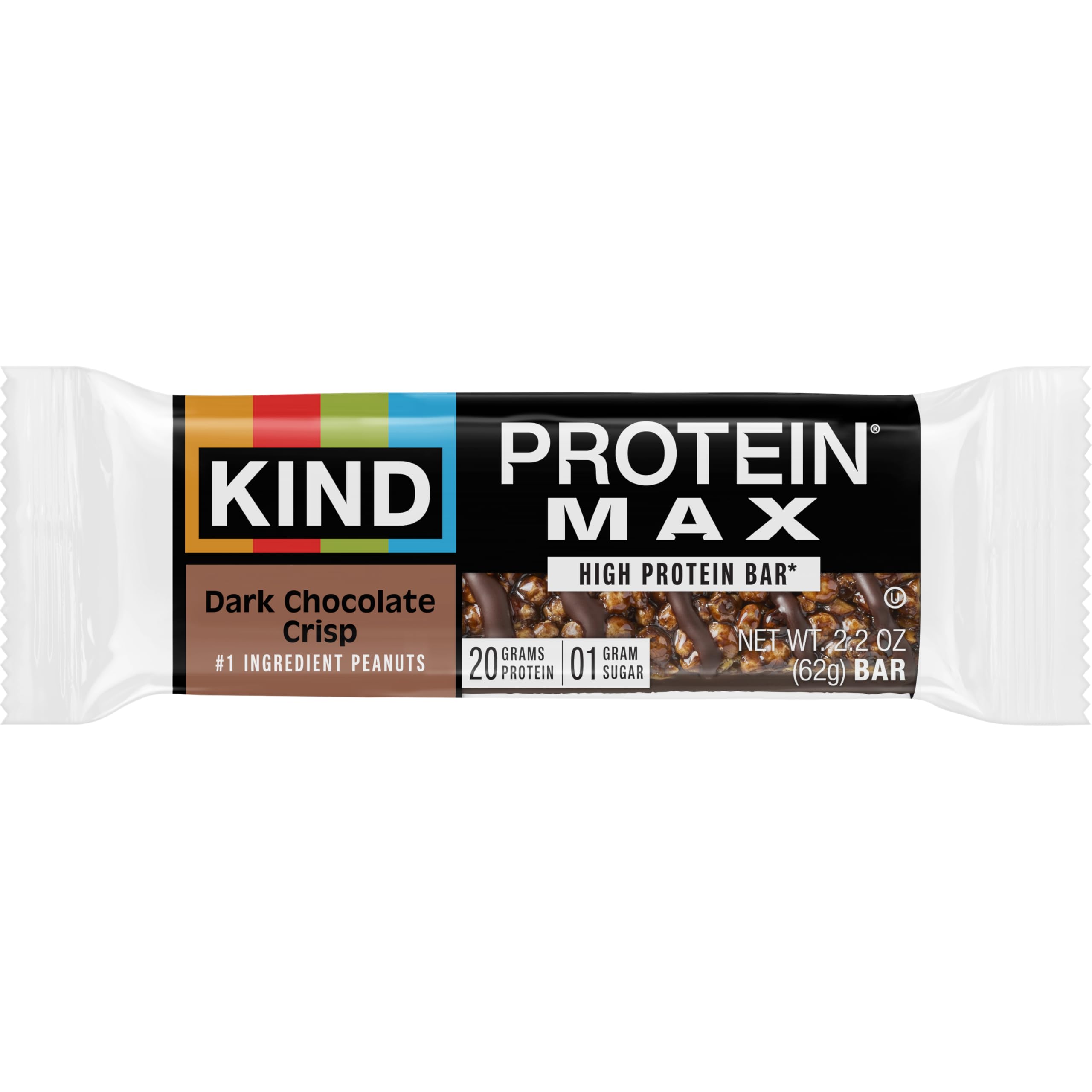 KIND bar held outdoors to show snack-ready portability and energy for active lifestyles