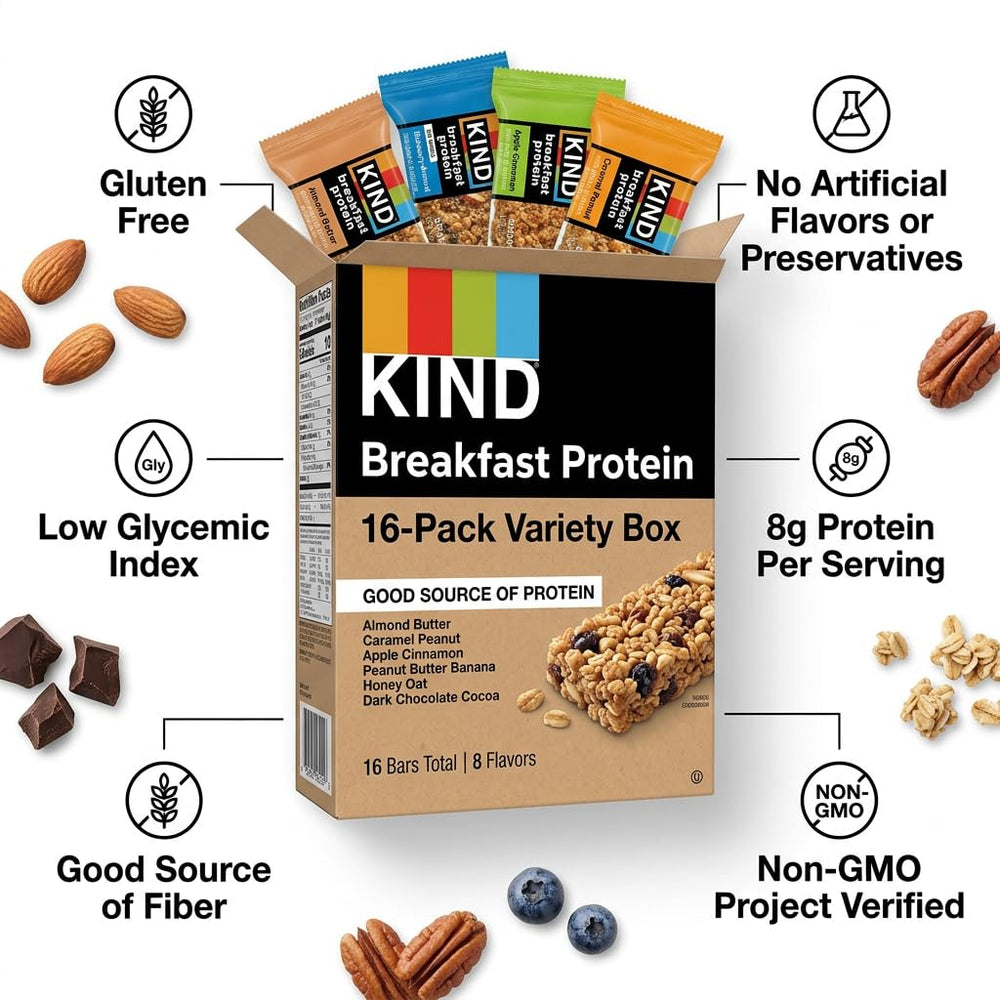 KIND arranged flavor selection displaying eight options for taste variety