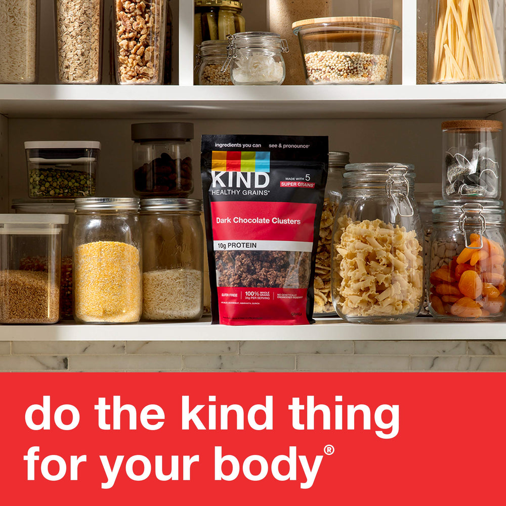 KIND nutrition label closeup showing protein and whole-grain facts for informed choices