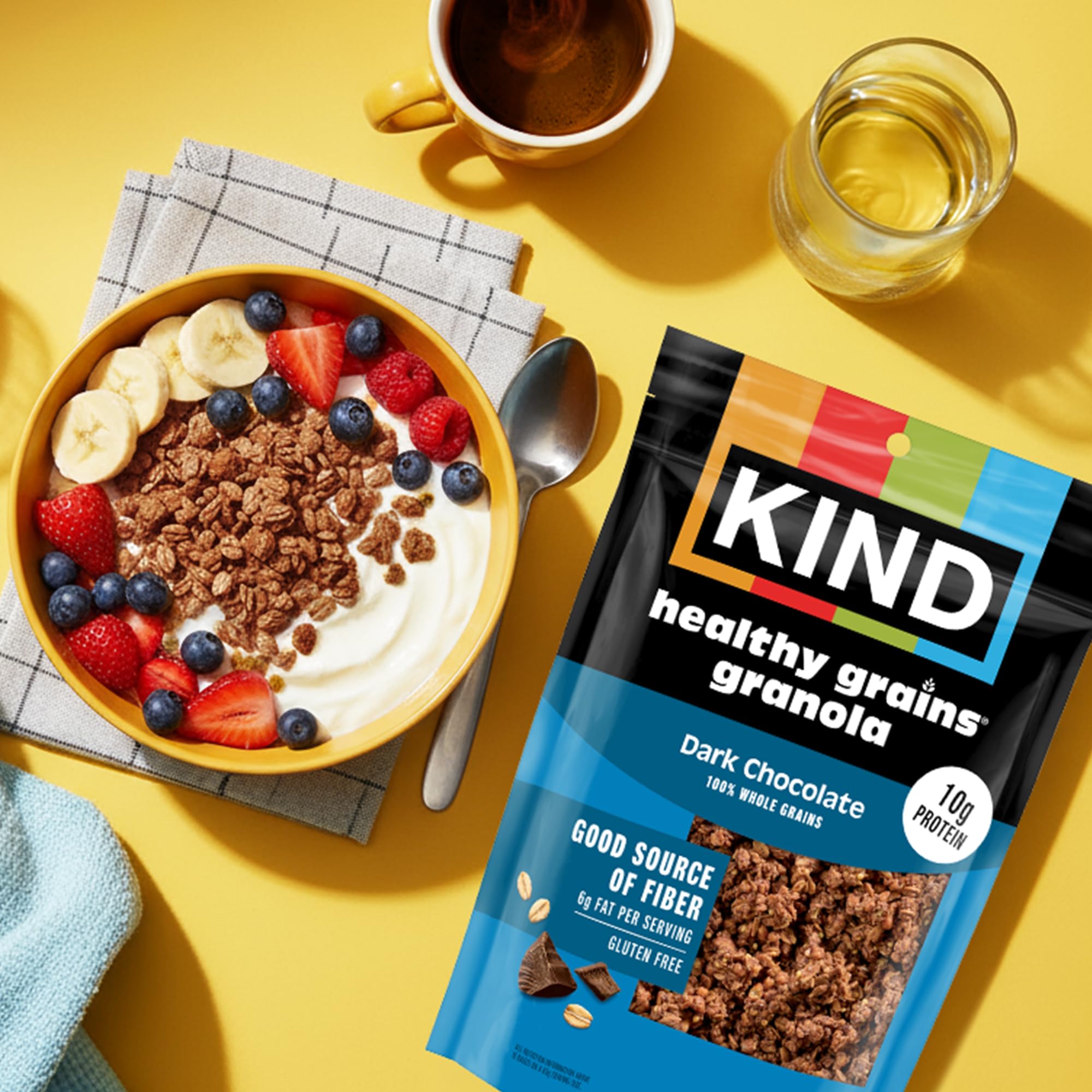 KIND resealable bag open to display easy storage and on-the-go freshness