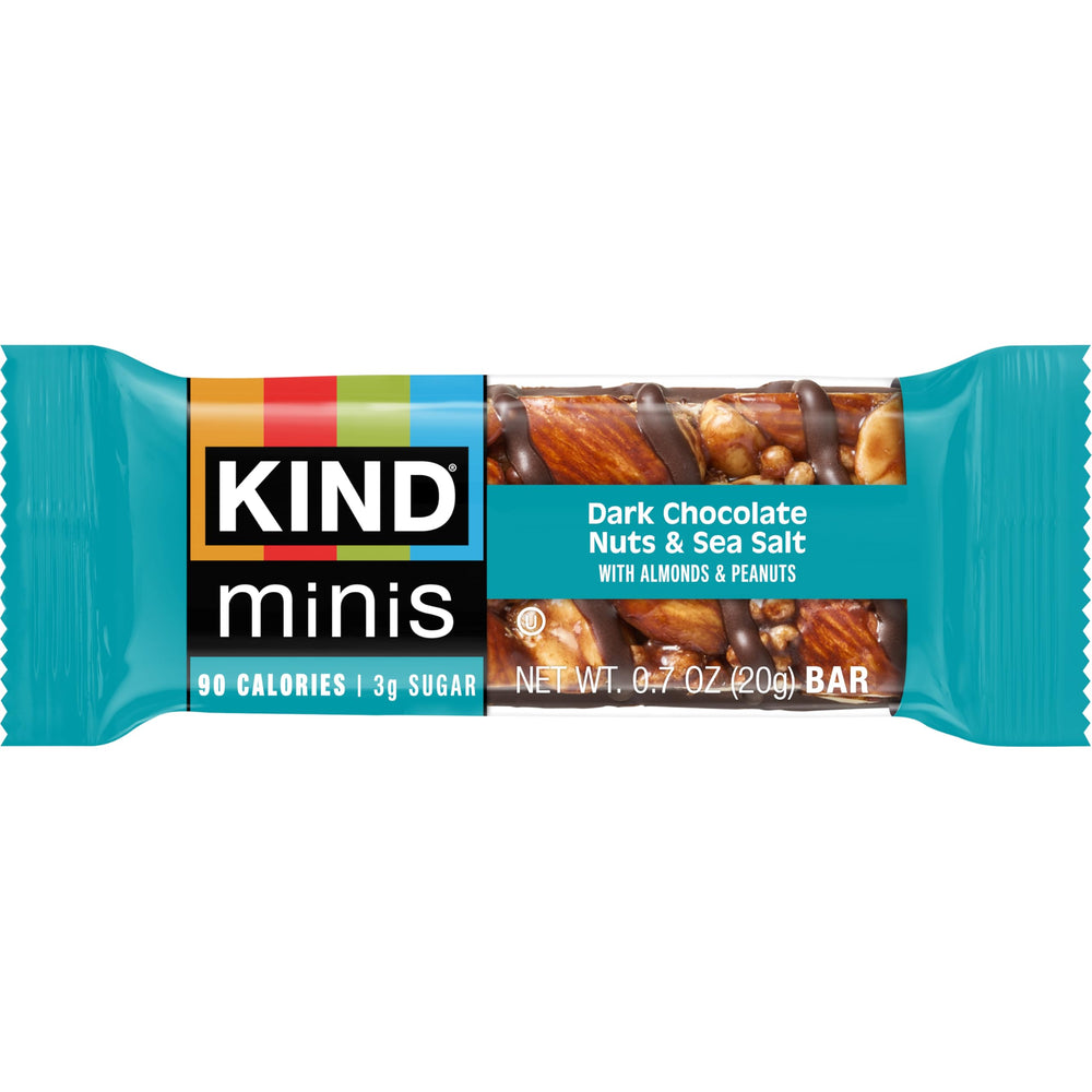KIND ingredients label close-up showing almonds-first and non-GMO detail