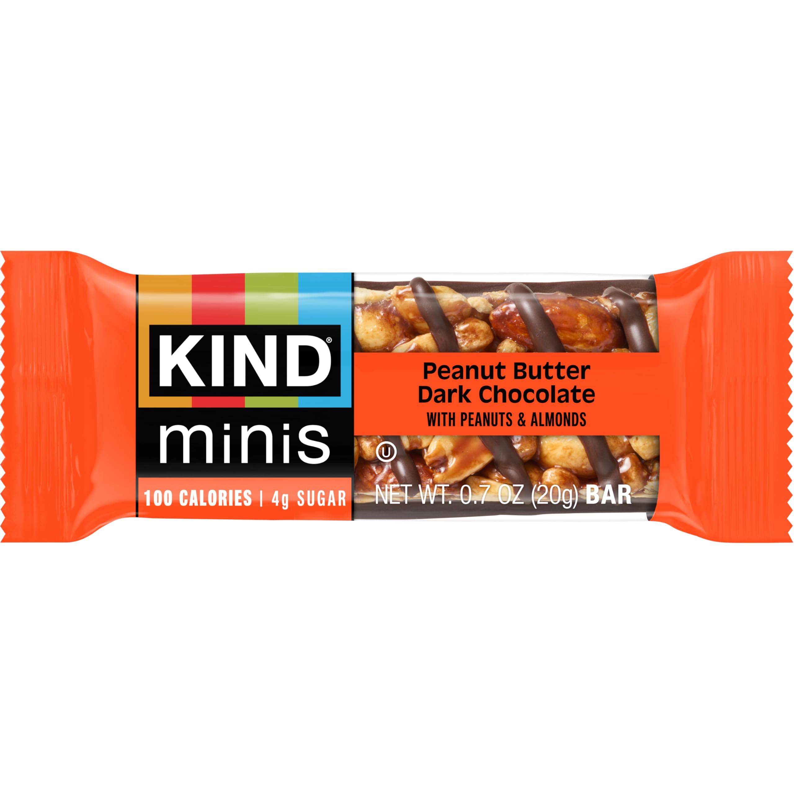 KIND mini bar in hand illustrating compact size and convenient portioning