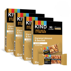 KIND front packaging displaying mini bars and portion-controlled convenience