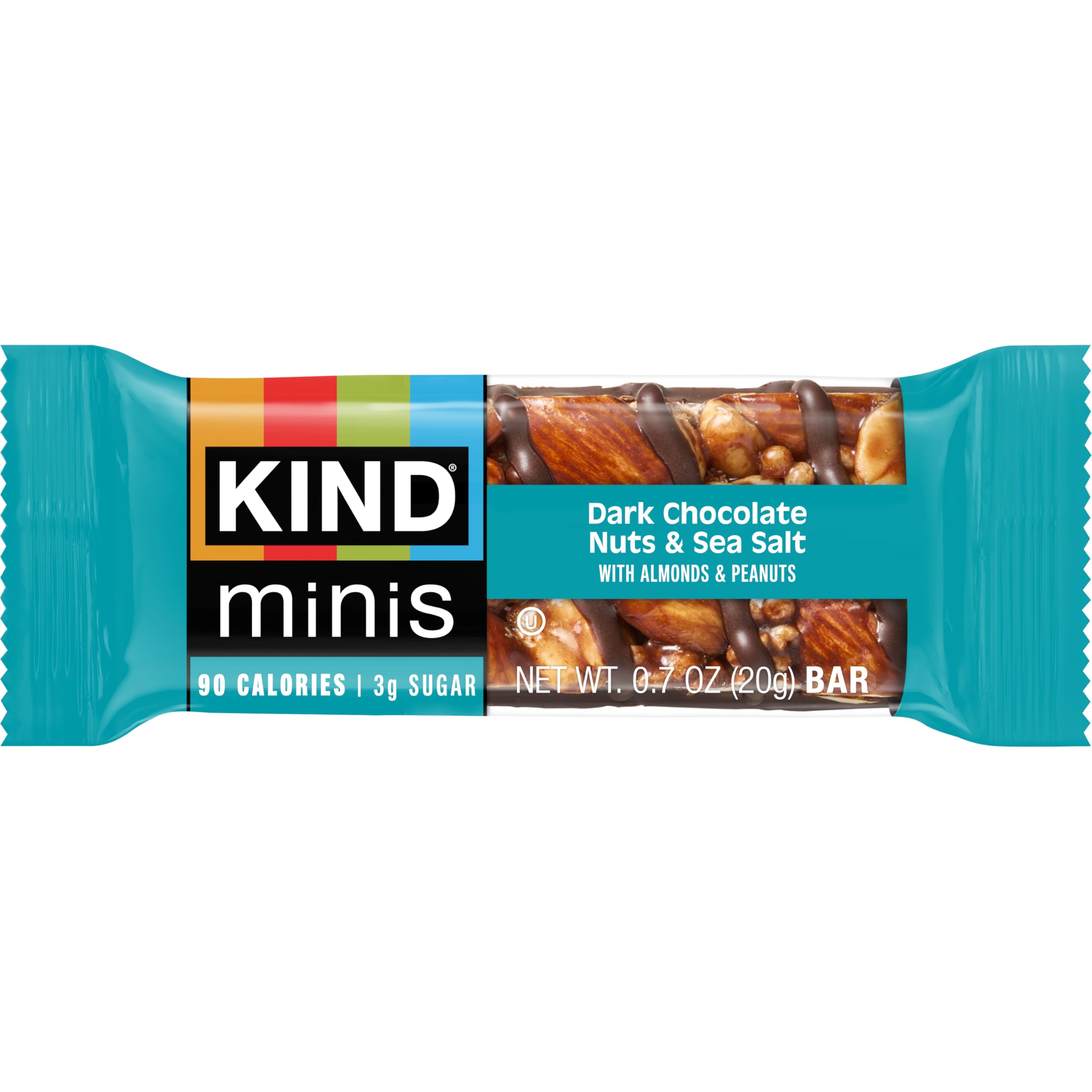 KIND ingredient label and nuts emphasizing clean ingredients and transparency