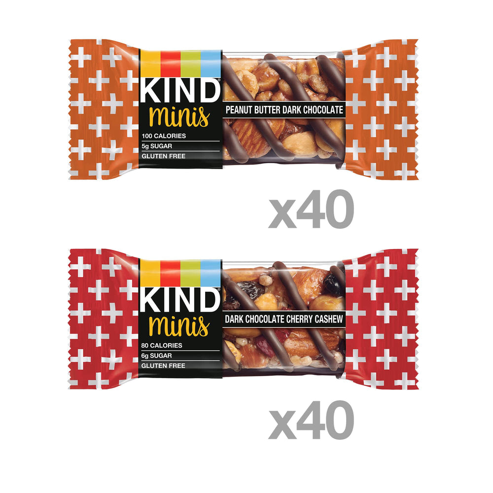 KIND close-up texture of nuts and dark chocolate for crunchy satisfaction