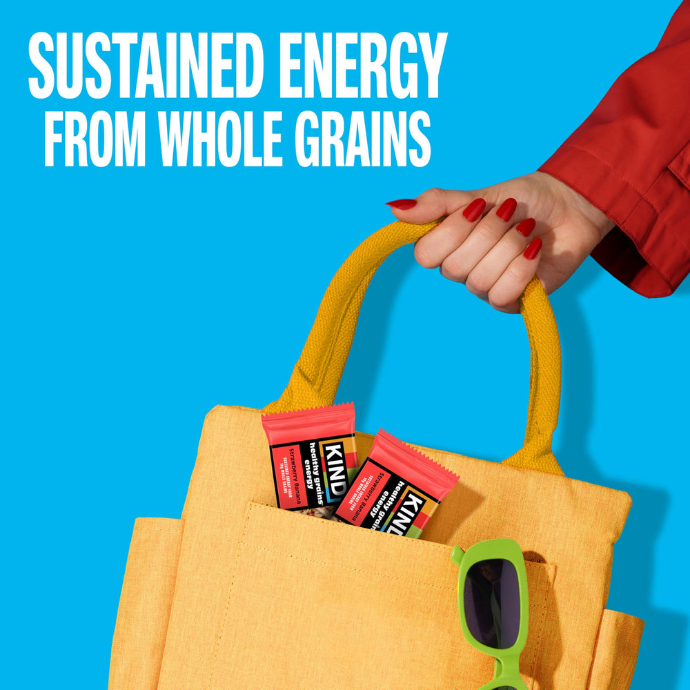 KIND bars in a pantry and lunchbox ready for convenient snacking