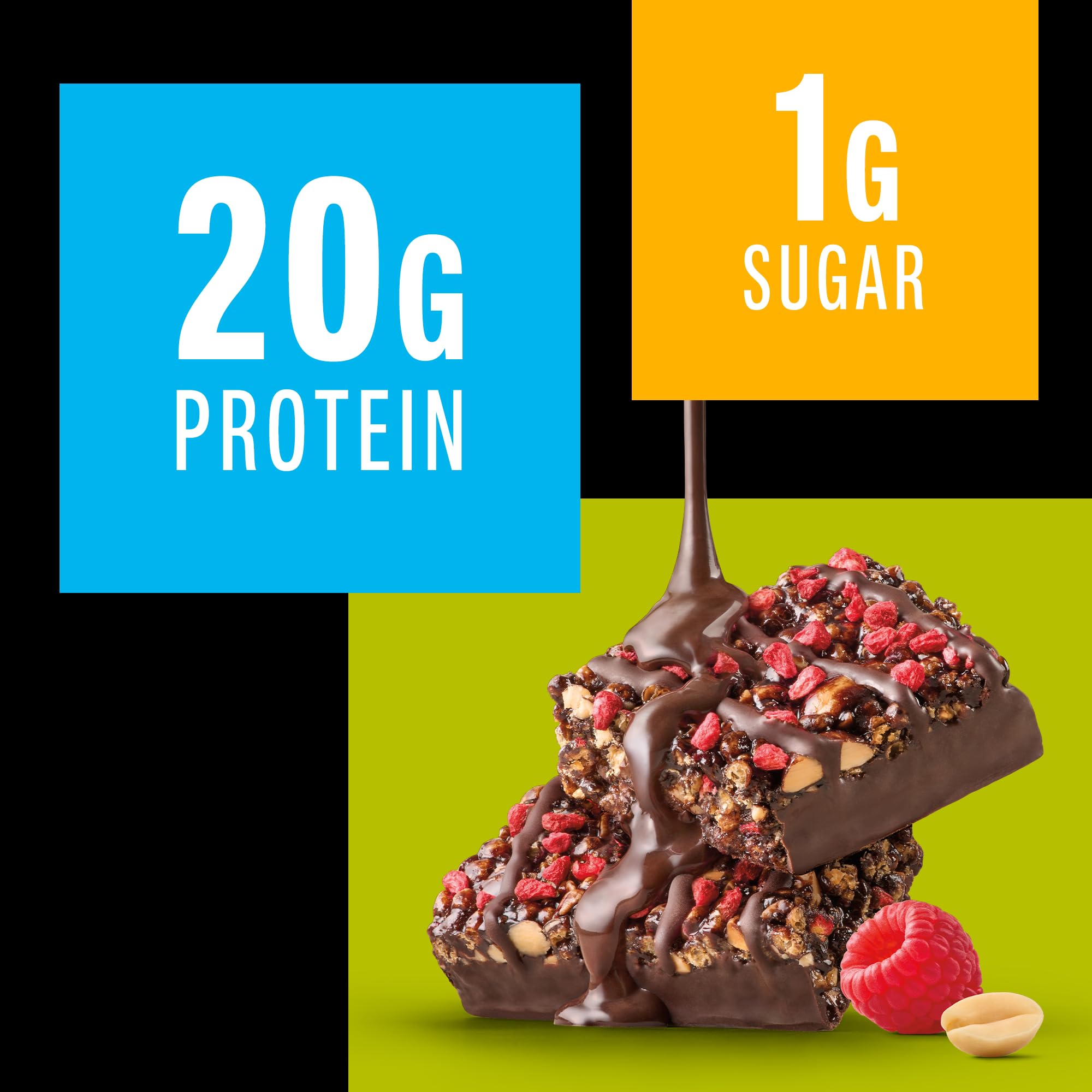 KIND Protein MAX close-up of peanut and crisp texture for crunchy satisfaction