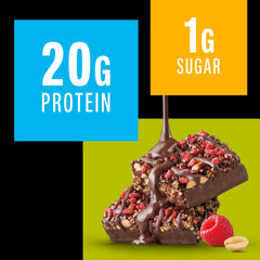 KIND Protein MAX close-up of peanut and crisp texture for crunchy satisfaction