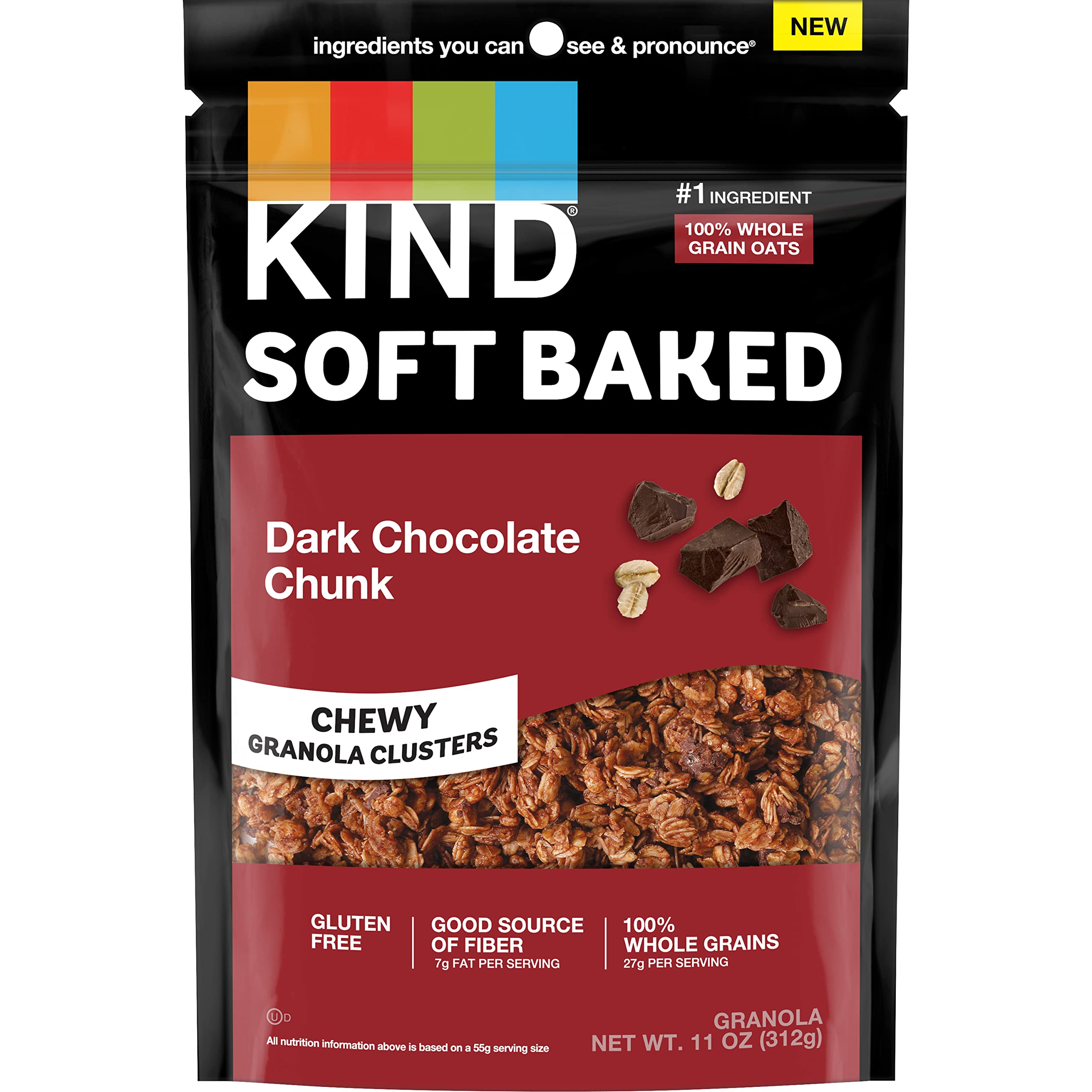KIND front packaging showing product name and benefits for quick identification