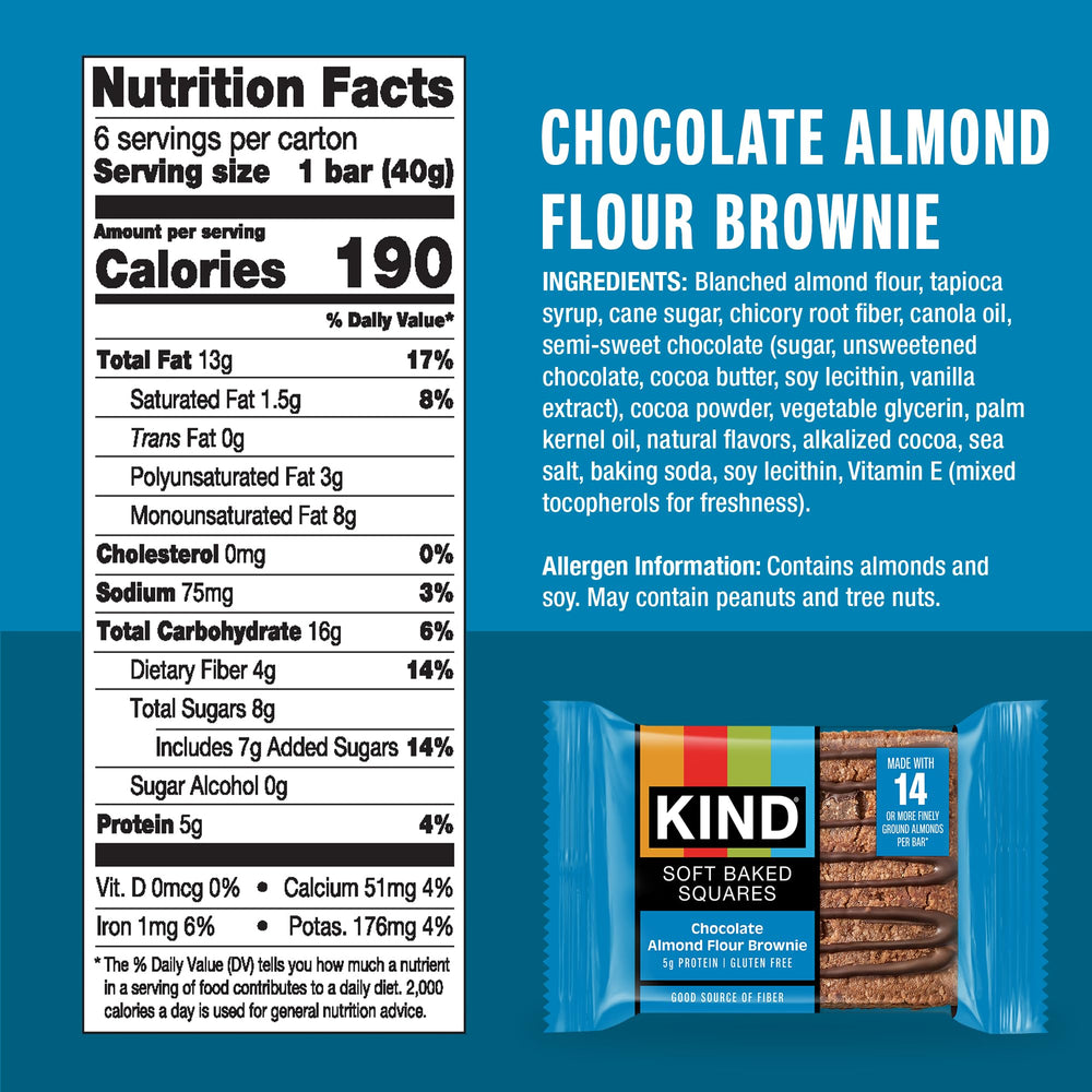 KIND close-up of soft texture showing moist almond crumb benefit