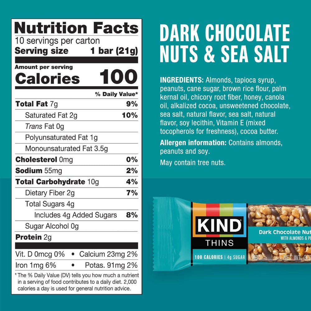 close-up of sliced almonds on KIND Thins highlighting crunchy texture and nut-first ingredient