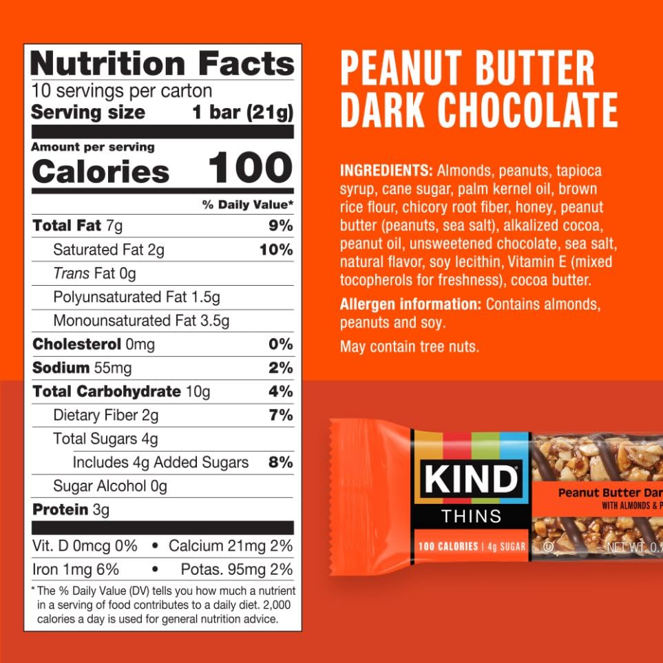 three KIND Thins flavors displayed side-by-side to compare visual differences and choices