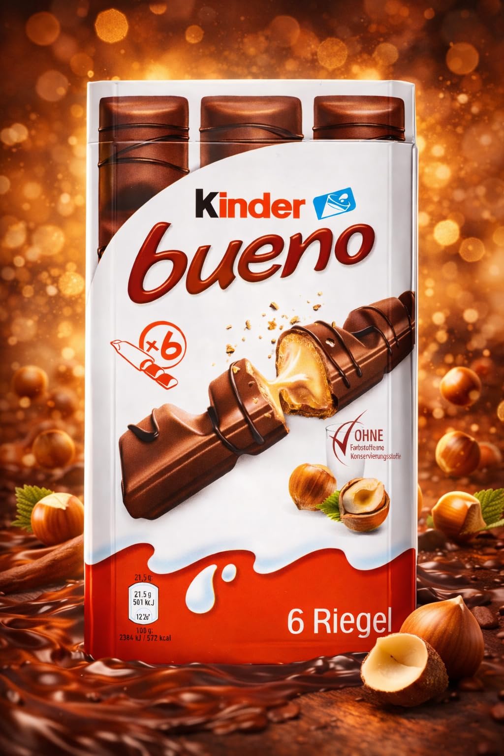 Kinder Bueno gift box in a lifestyle setting ideal for gifting occasions