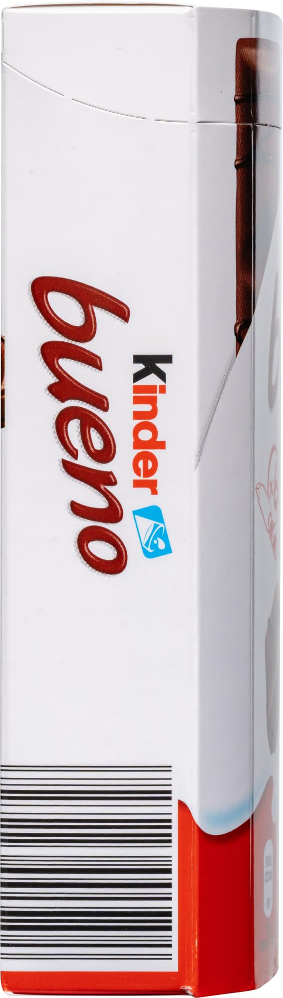 Kinder Bueno held in hand to show portion size and snack convenience