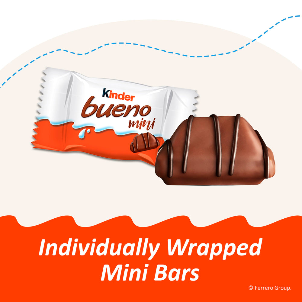 Party display with Kinder Bueno minis arranged for guests and gifting