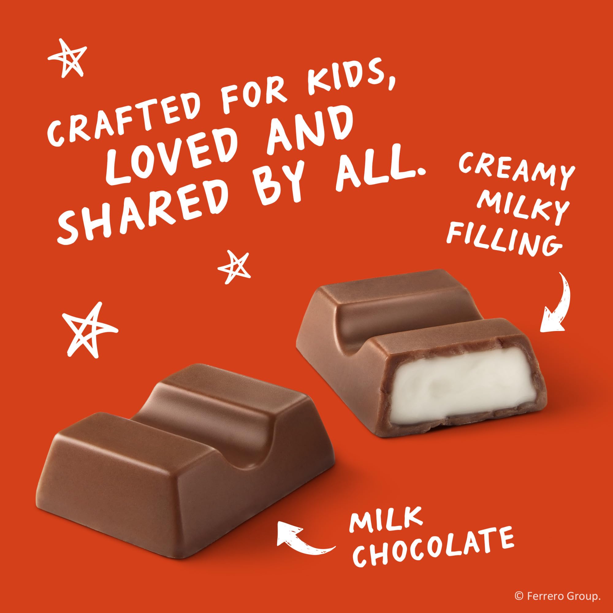 Kinder Chocolate close-up of creamy milky center and smooth chocolate