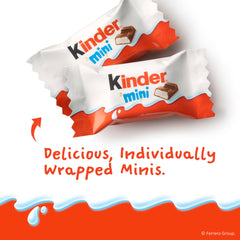 Kinder Chocolate pouring minis into bowl for easy event serving