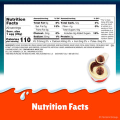 Kinder Joy open egg food side revealing sweet cream layers and cocoa wafer bites for tasty snack