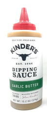 KINDER'S garlic butter bottle front label showing size and benefits