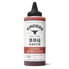 KINDER'S front bottle shot showing label and organic benefit