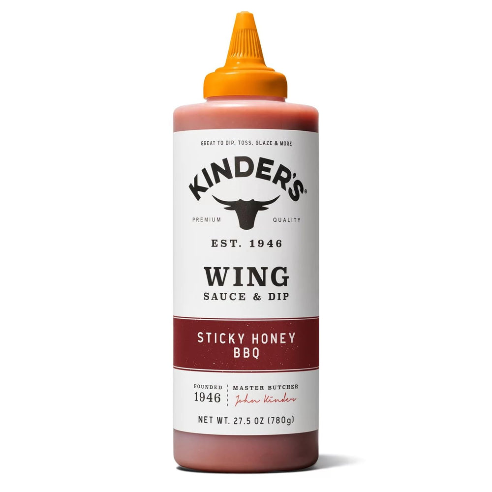 Kinder's label closeup displaying ingredients and gluten free benefit