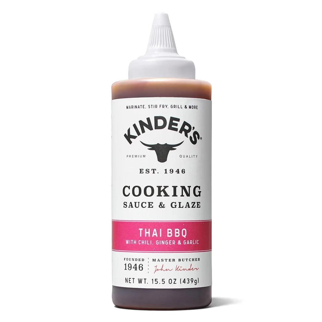 Kinder's front bottle image showing label and ready-to-use glaze benefit