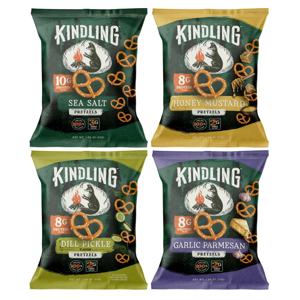 Kindling pretzel close-up texture highlighting crunchy whole-grain bite for satisfying mouthfeel