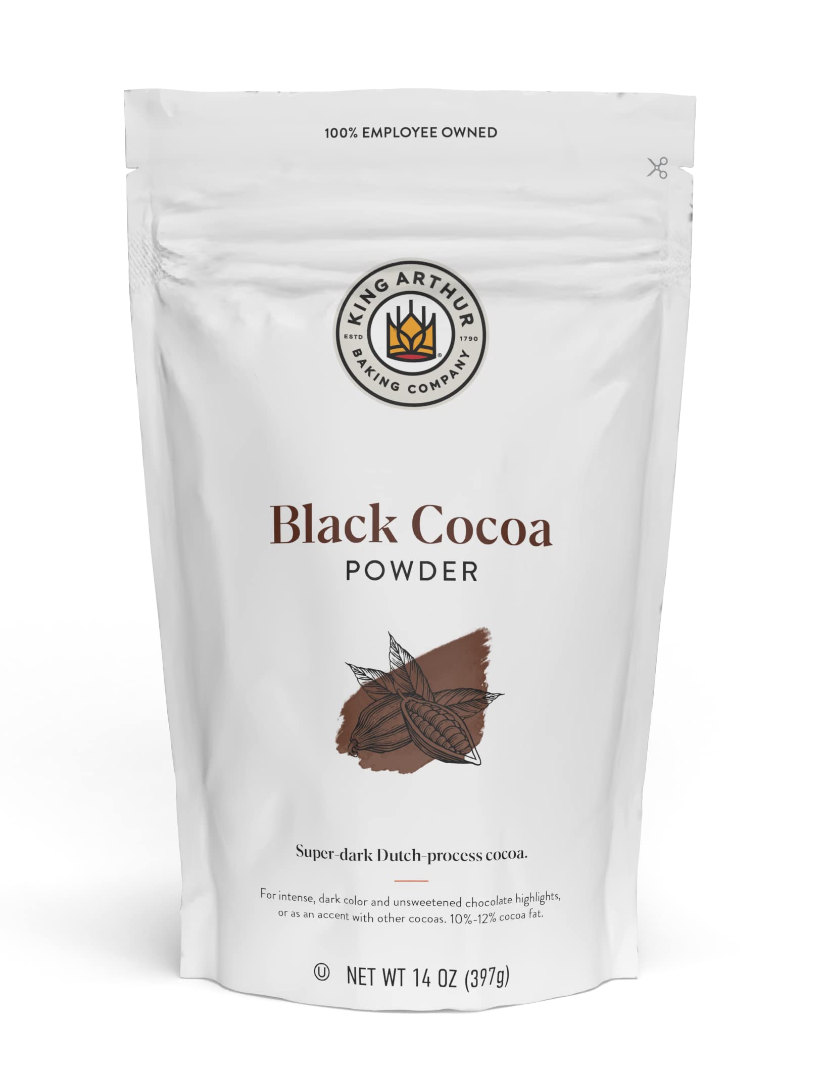 King Arthur front packaging showing resealable 14 oz bag and baking benefit