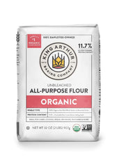 King Arthur front packaging showing two 2 lb bags and clear branding benefits