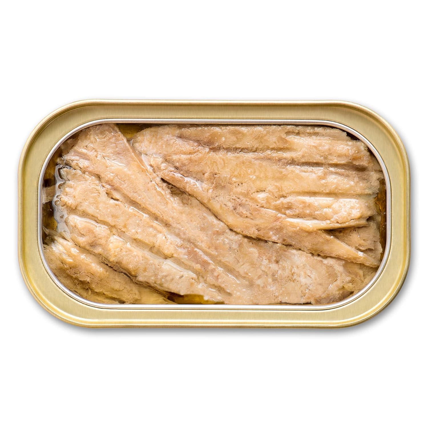 King Oscar easy-open can lid being pulled for no-mess access and portable use