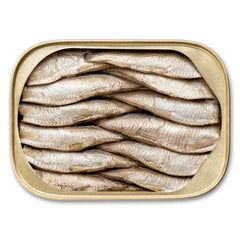 King Oscar can ring pull detail, easy-open lid for on-the-go use
