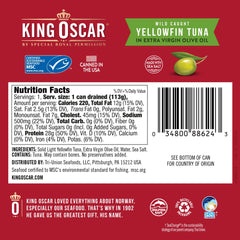 King Oscar close-up of fillet texture showing tender, flaky quality