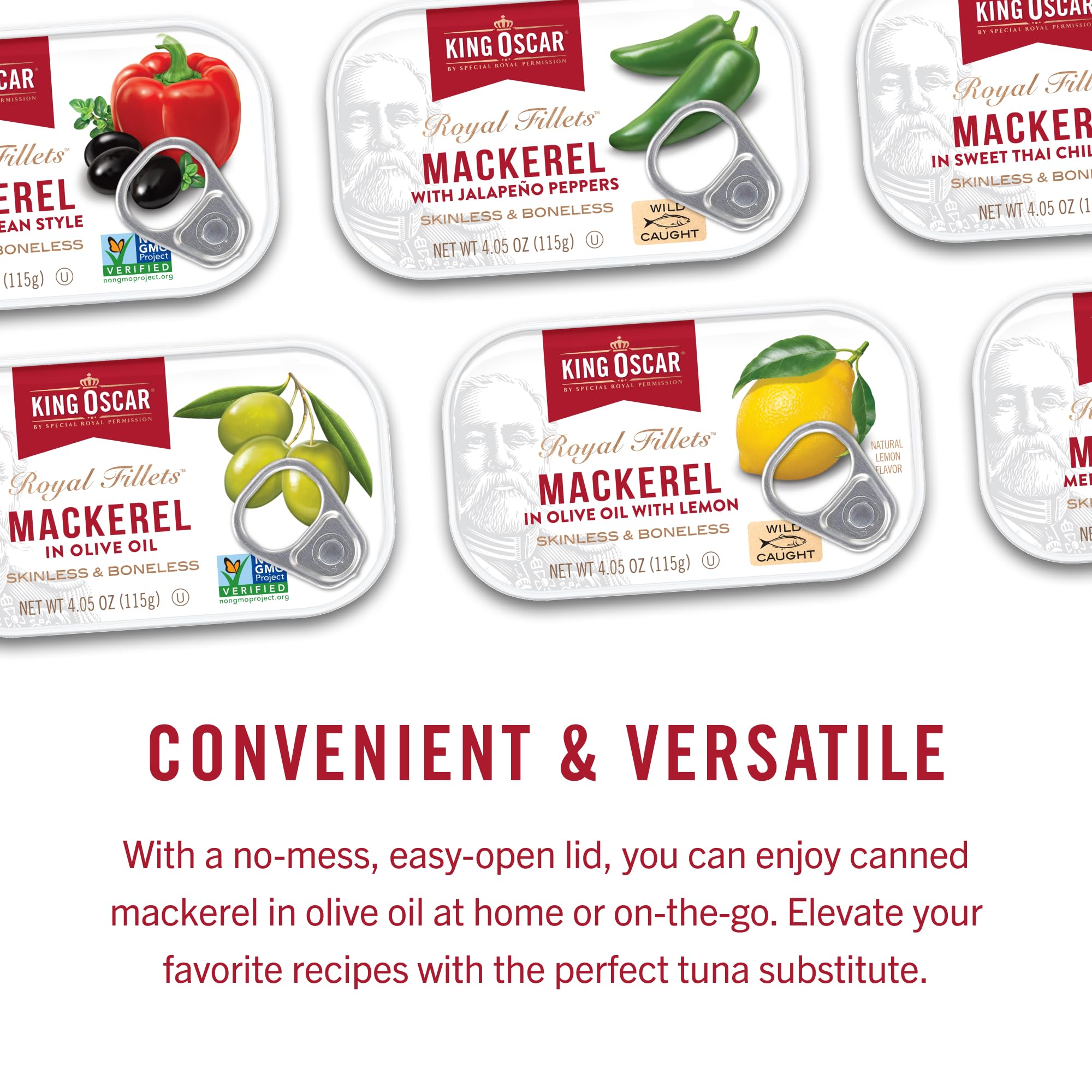King Oscar 12-pack stored in pantry illustrating multipack value and long-term storage