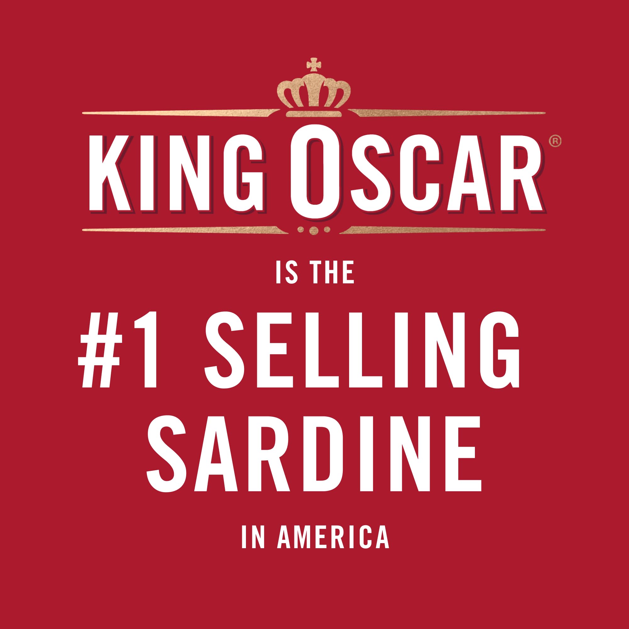 King Oscar sardines on cracker, quick protein snack presentation