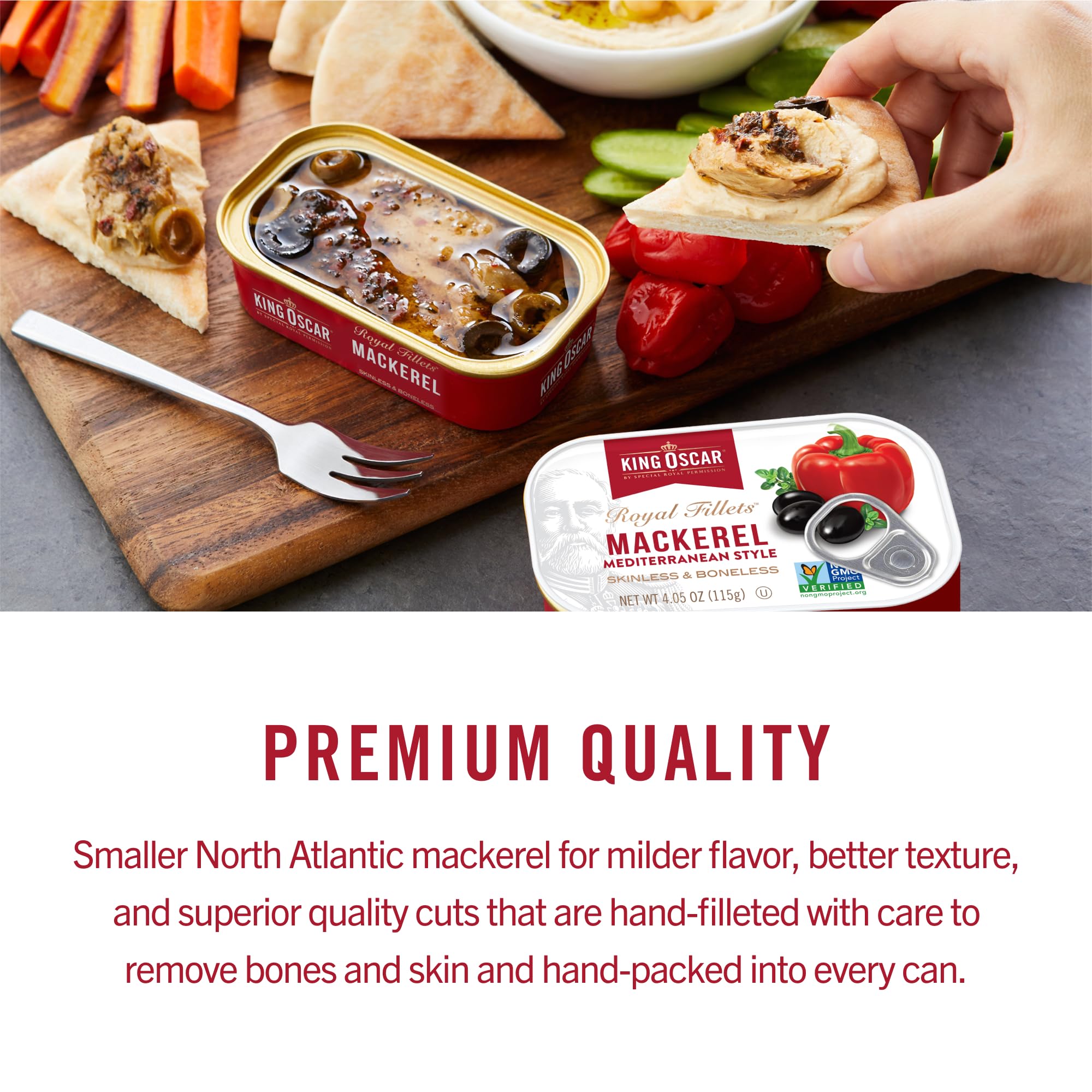 King Oscar mackerel on toast as quick high-protein snack idea