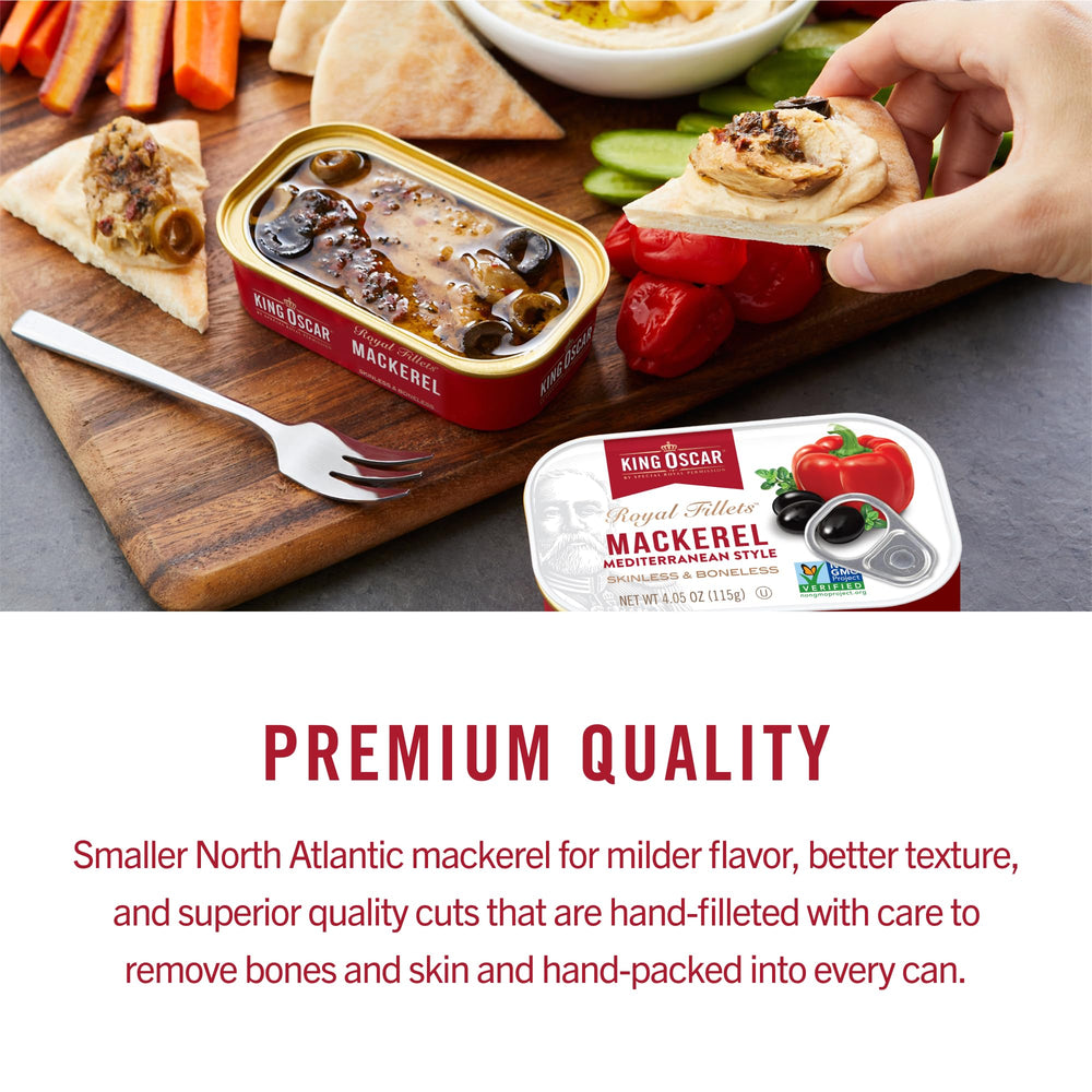 King Oscar mackerel on toast as quick high-protein snack idea