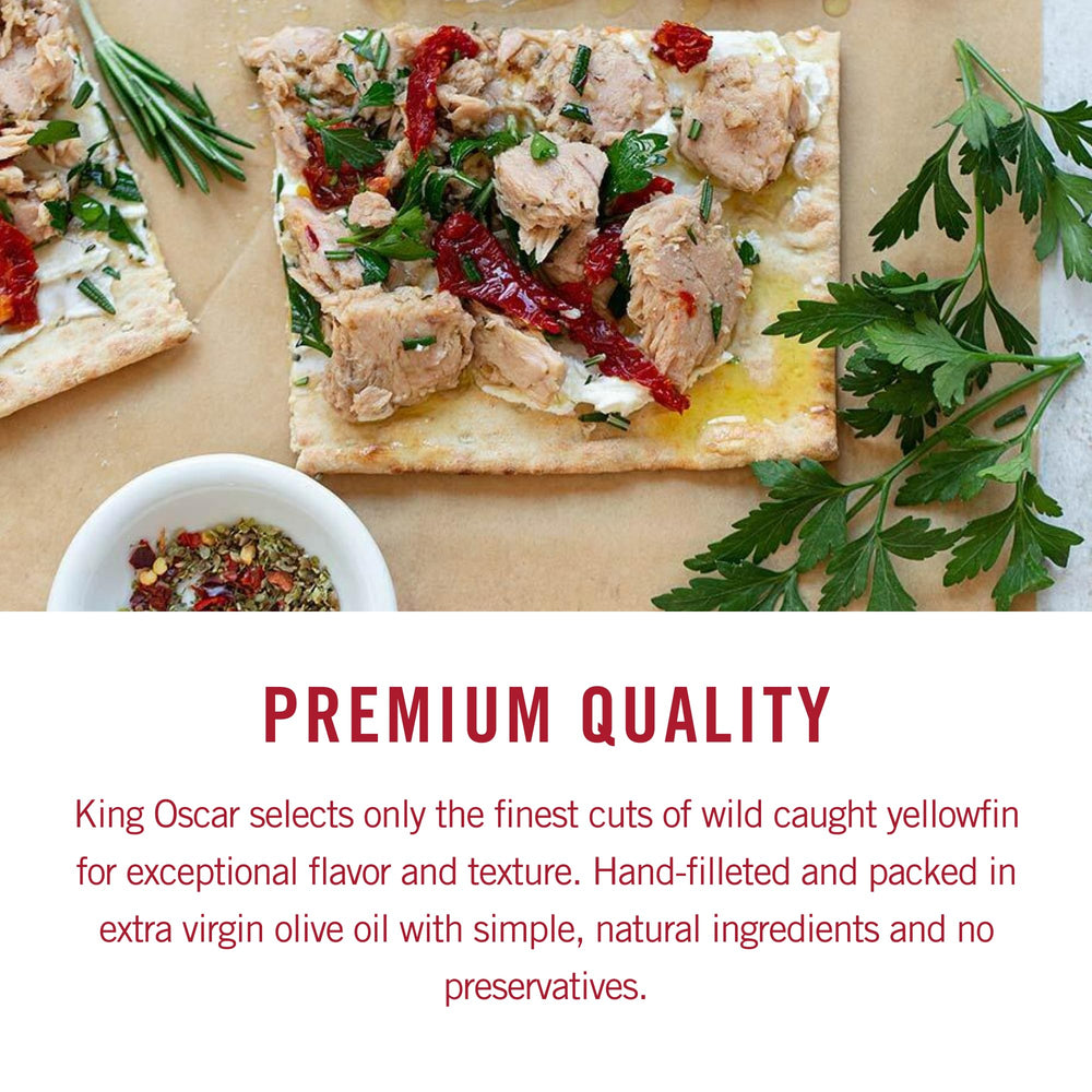 King Oscar tuna salad bowl illustrating healthy, protein-rich meal