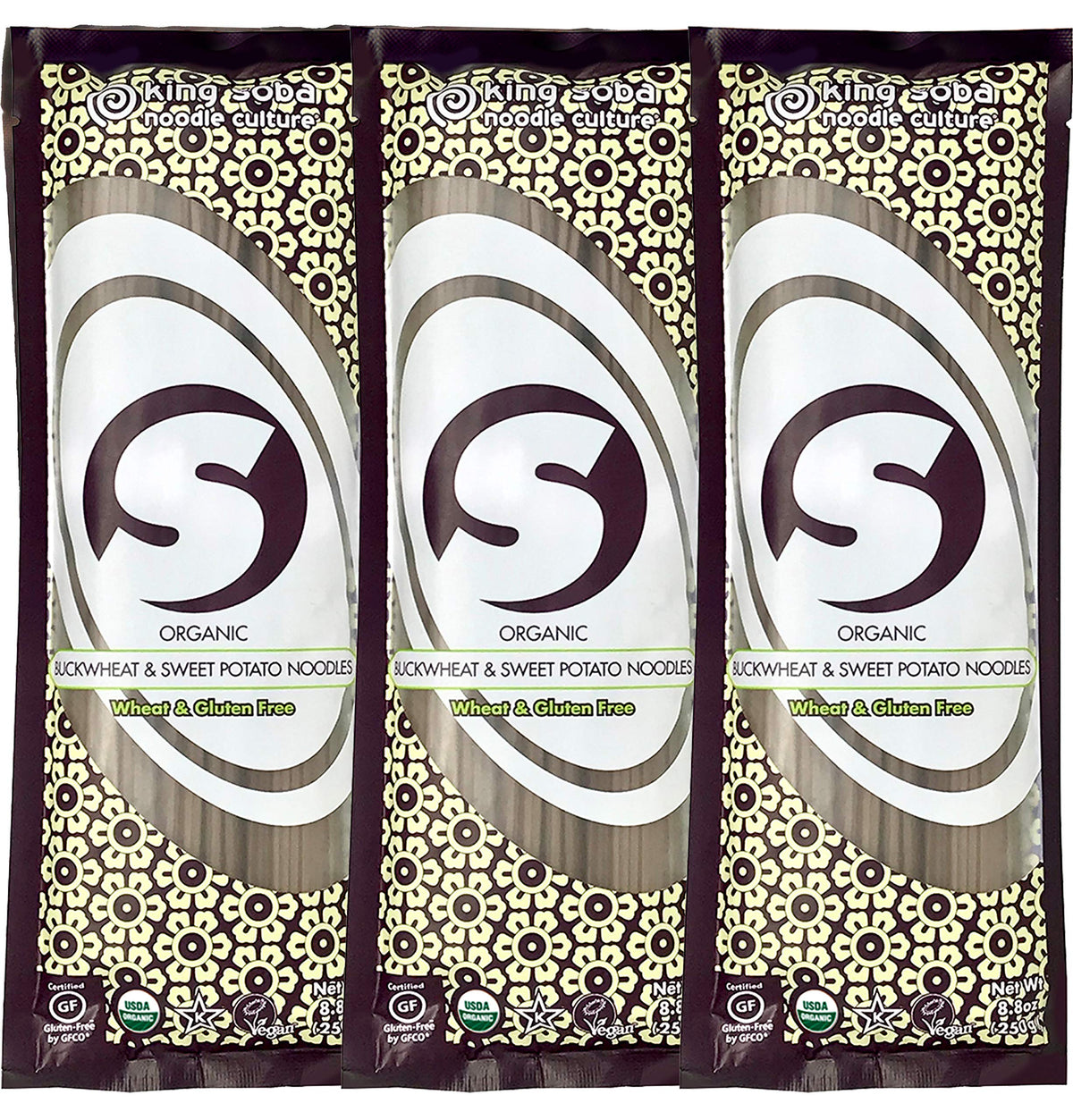 King Soba front packaging showing organic labeling and benefits