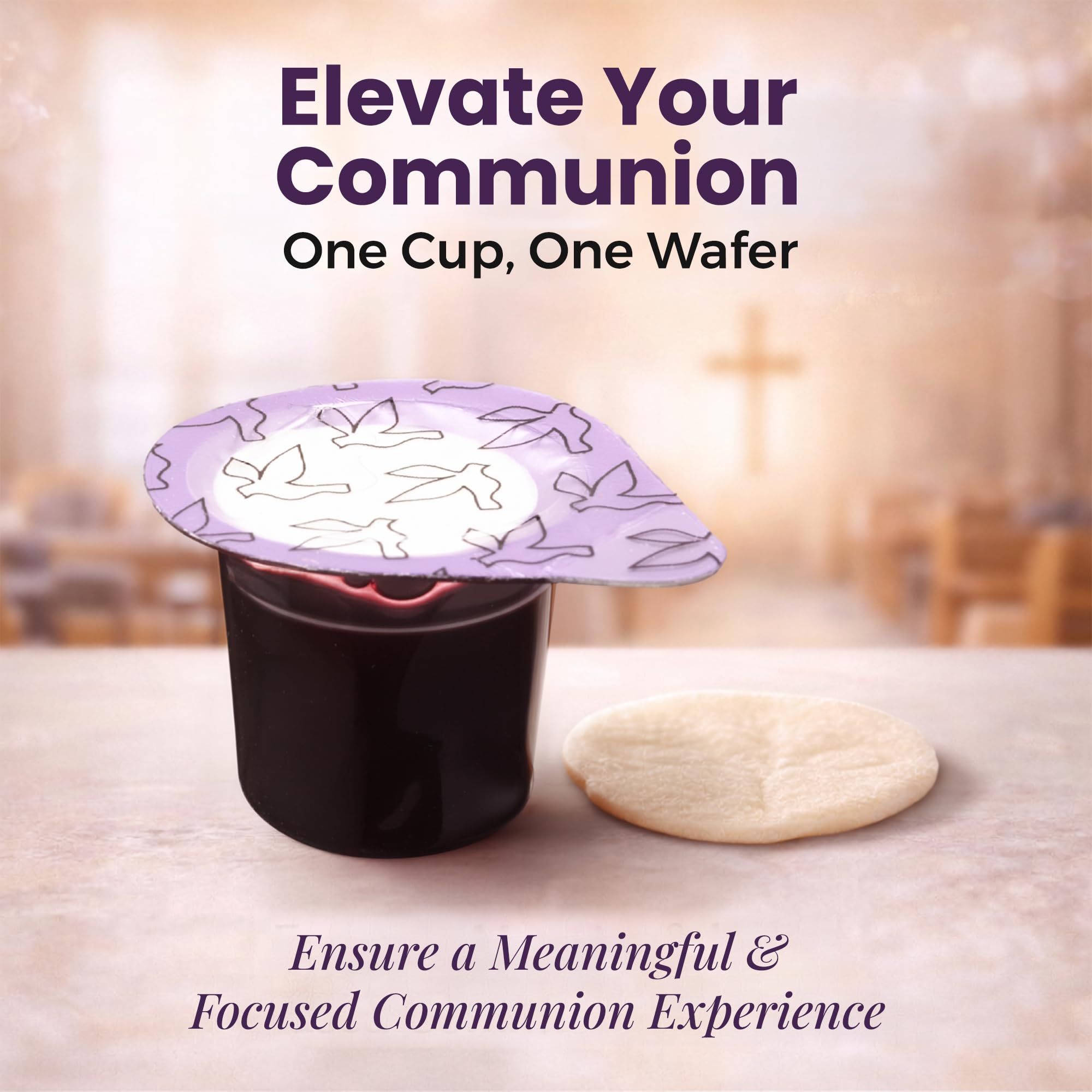 Kingdom cups in a hospital visitation kit for hygienic outreach