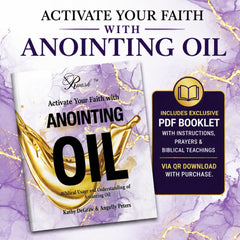 Kingdom Scents label detail highlighting Exodus 30:22–25 biblical blend
