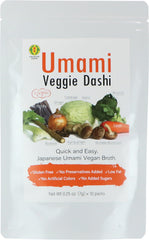KINJIRUSHI front packaging showing box and sachets, convenient vegan broth