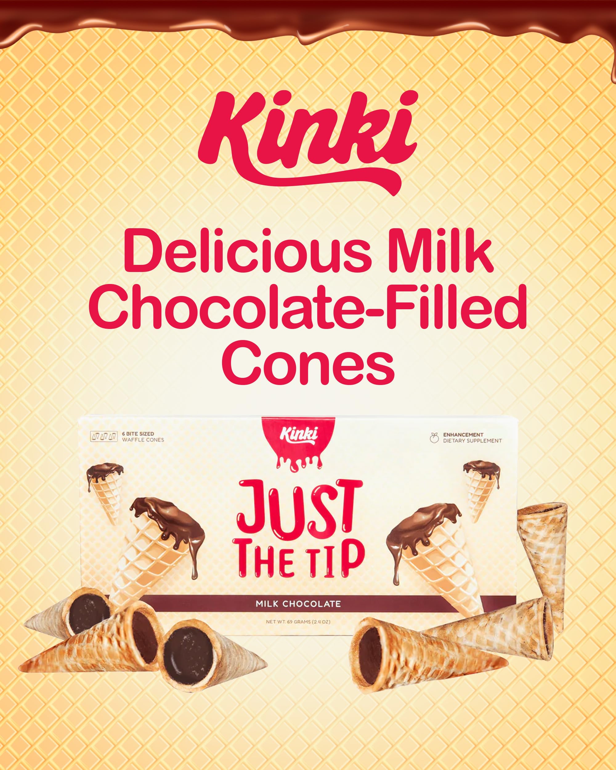 Kinki lifestyle shot of a couple sharing a cone in candlelight to boost connection