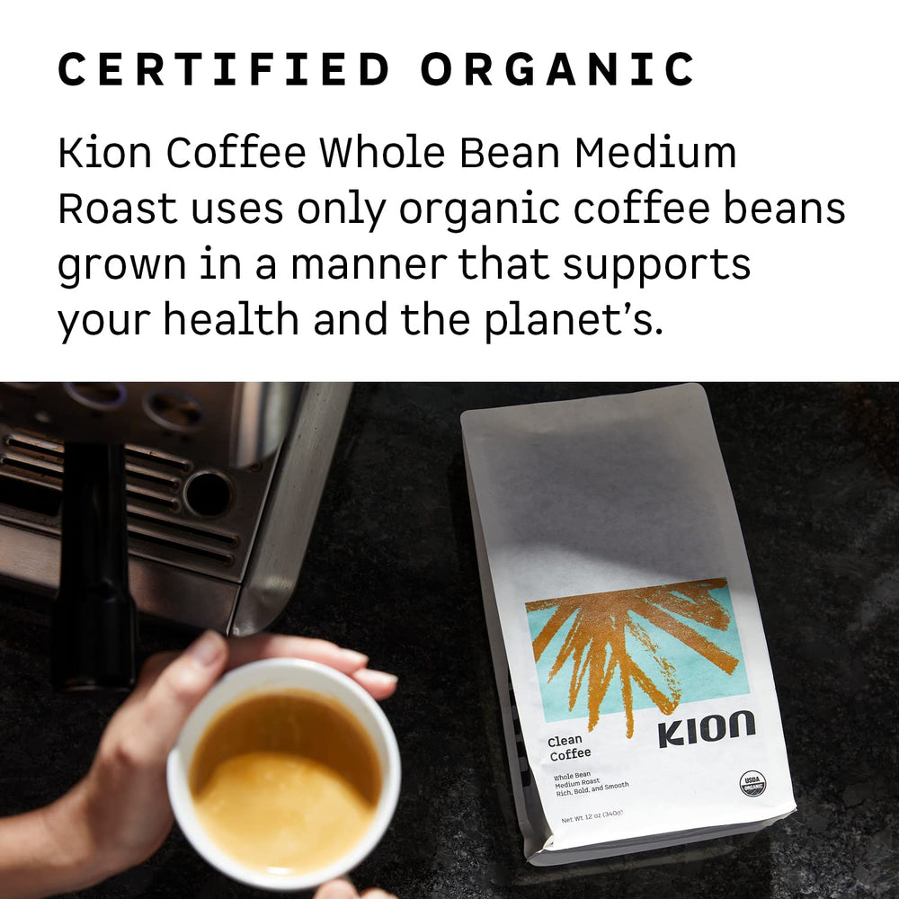 Kion ground coffee close-up texture showing consistent grind for balanced brew