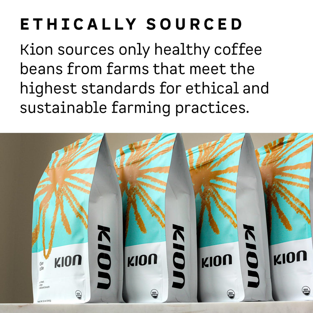 Kion clean coffee pour-over brew setup showing clarity and flavor benefit