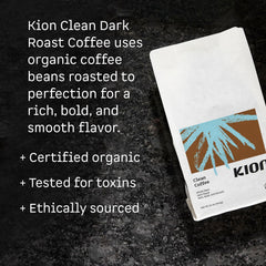 Kion ground coffee texture close-up highlighting even grind for consistent extraction