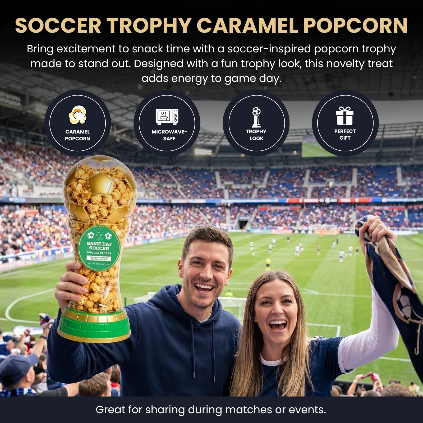 Kiri & Sons popcorn in serving bowl ready to share at parties and matches