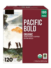 Kirkland Signature Pacific Bold front packaging showing pods and value pack convenience