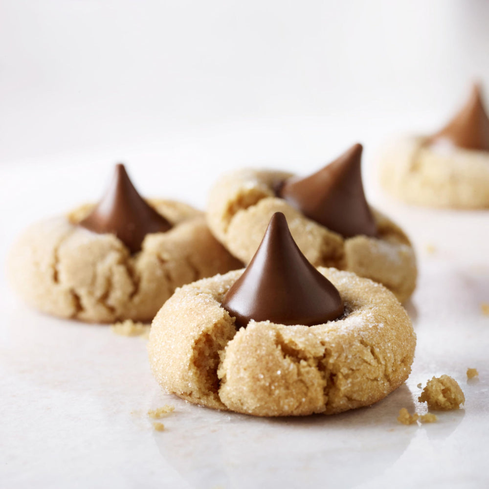 HERSHEY'S KISSES used as a baking topper adding decorative chocolate flavor