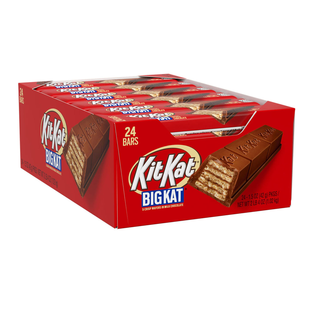 Kit Kat BIG KAT front packaging showing 24-count bulk box for easy stocking